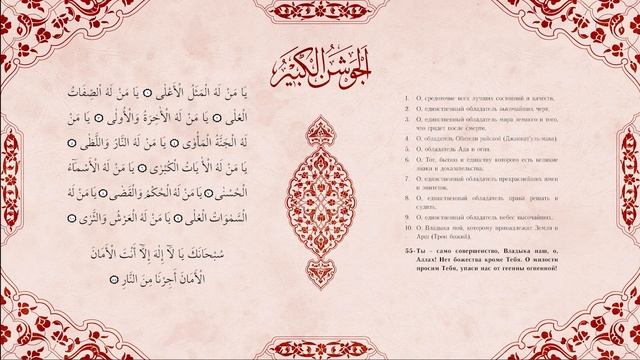 51-60. Джавшан аль-кабир (Сборник дуа), al-Jawshan al-Kabir смотреть онлайн