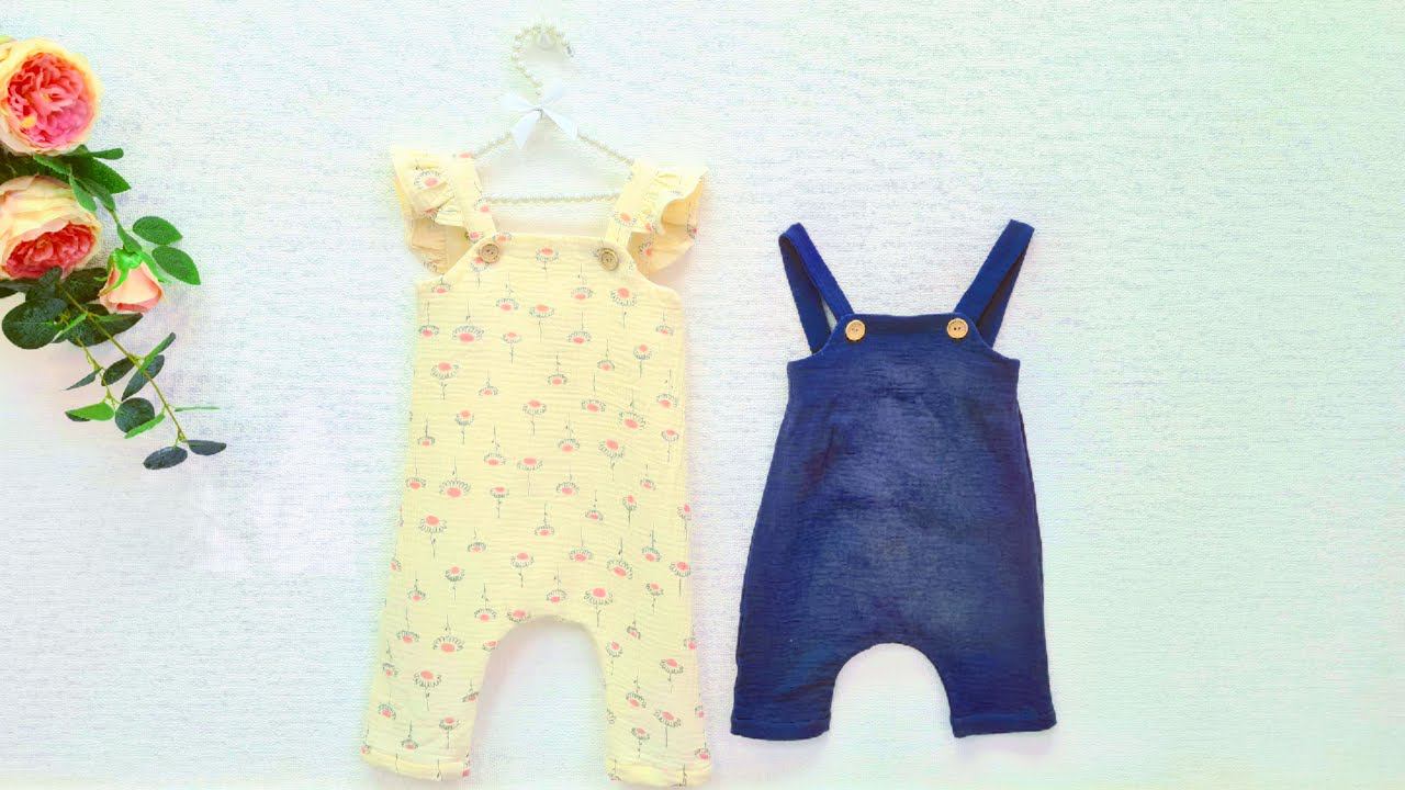 Как сшить летний комбинезон. Пошив + выкройка. смотреть онлайн