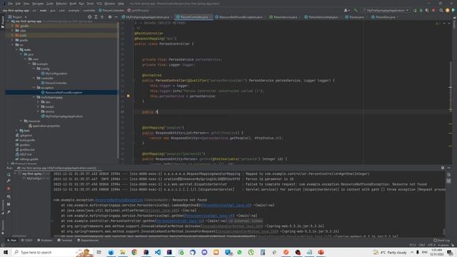 Spring Web - Handle exception locally using @Exception Handler смотреть онлайн