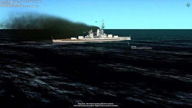 Jutland Pro WW1 PC game - best naval sims - 8 Battleship/Battlecruiser 2v2 part 1 смотреть онлайн