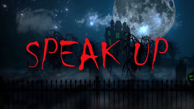 Speak Up Halloween заставка футаж мероприятия смотреть онлайн