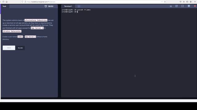 Linux User Without Home KodeKloud Engineer смотреть онлайн