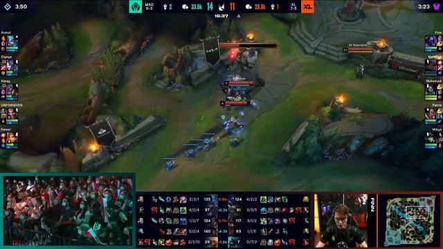 MAD Lions vs EXCEL @ LEC Summer 2022 | W6D2 смотреть онлайн
