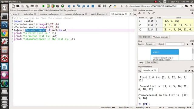 5. List overlap (Interview coding question) in Python смотреть онлайн