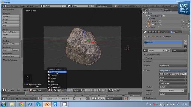 #12 Делаем реалистичный камень в Blender смотреть онлайн