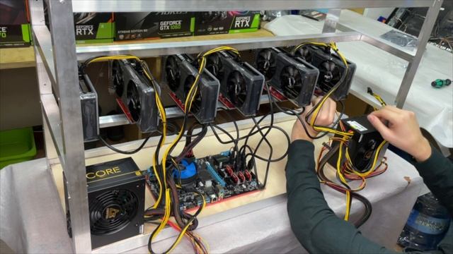 Сборка майнинг фермы в 2021 на 3060ti LHR смотреть онлайн