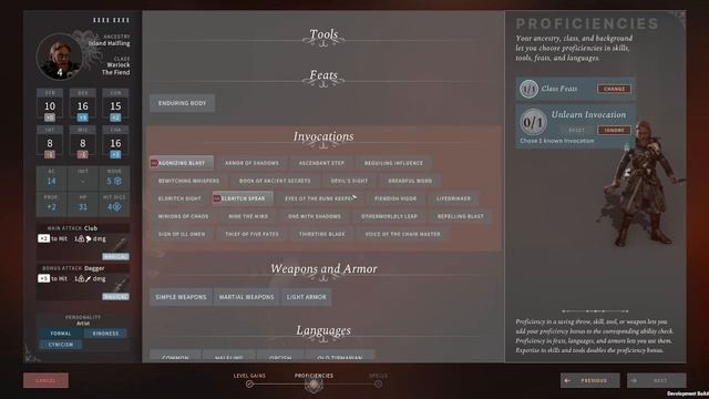 Solasta Гайд Чернокнижник, Варлок (Warlock)