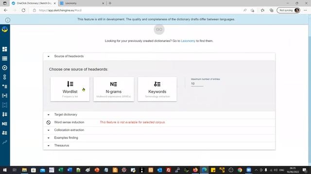 Membuat kamus secara otomatis menggunakan Sketch Engine смотреть онлайн