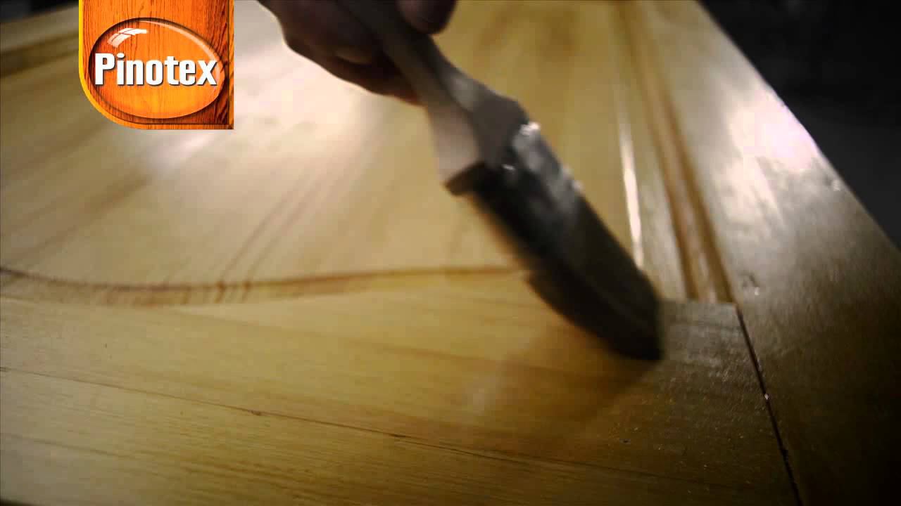 Окрашивание деревянной двери пропиткой Pinotex Interior смотреть онлайн