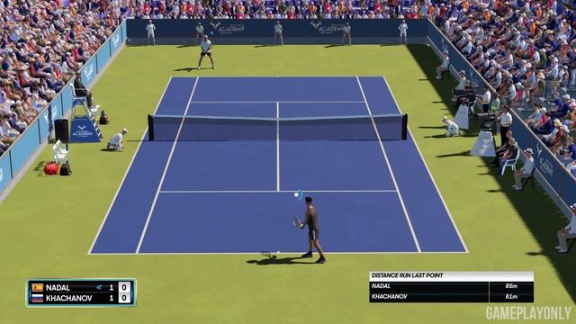 AO TENNIS 2 Gameplay - Rafael Nadal vs Khachanov (No Commentary) смотреть онлайн