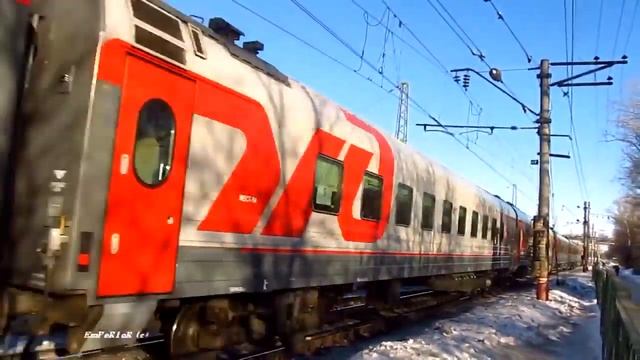 Электровоз ЧС2Т-939 с составом поезда "Сев.Пальмира" смотреть онлайн