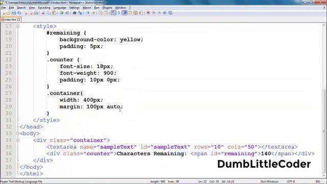 jQuery Character Counter - Hindi Tutorials - Lesson 3 смотреть онлайн