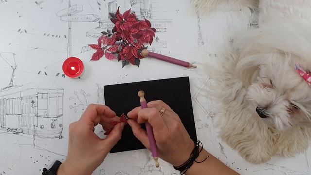 Decoupage ? bauble with poinsettia (star of Bethlehem) #itdcollection #decoupage ? DIY tutorial... смотреть онлайн