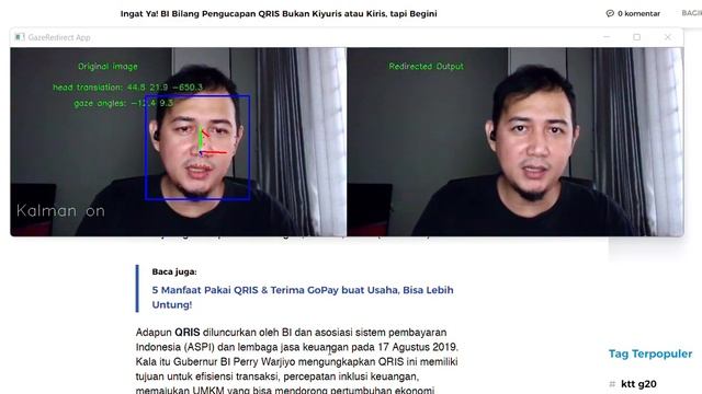 Nvidia Maxine AR SDK - GazeRedirect App - Live Deeplearning Demo Test смотреть онлайн