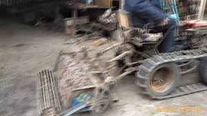 Самодельный гусеничный трактор на базе мотоблока