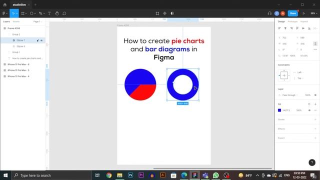 How to create Pie Charts and Bar Diagram in Figma | Easy Tutorial смотреть онлайн