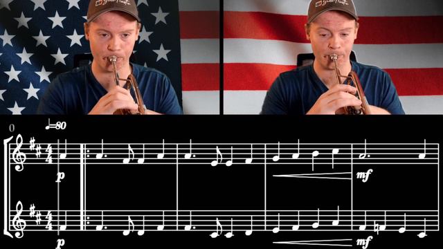 America, The Beautiful | 20 Patriotic Trumpet Duets смотреть онлайн