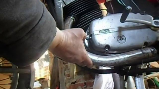 Ява переходная,установка выхлопных труб. смотреть онлайн