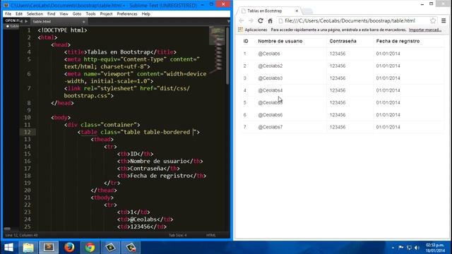 Bootstrap 3.1 - 3.2: Tablas смотреть онлайн