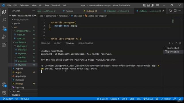 Section 3 React With Redux Saga Flow and Create Firebase Project, Lecture 6 Installing Redux And смотреть онлайн