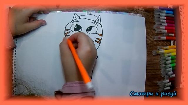 How to draw a cat from Shrek Как нарисовать кота из Шрэка смотреть онлайн