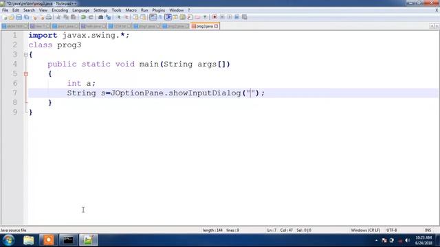 How to get value from the user in dialog box in java смотреть онлайн