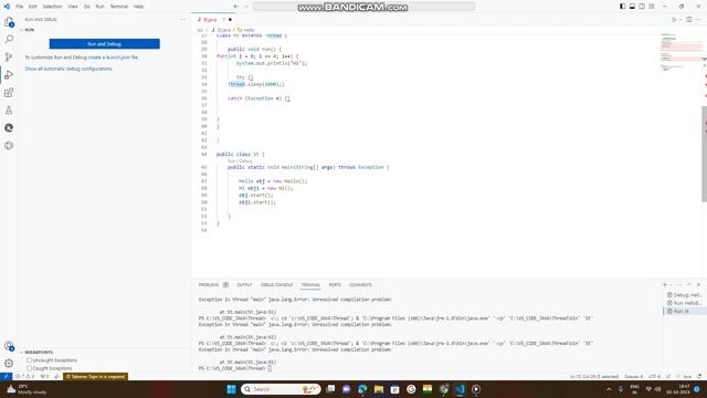 part 2 : multithreading in java by extends keyword , inheritance and thread class смотреть онлайн