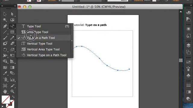 4. Writing type along a path - Adobe Illustrator смотреть онлайн