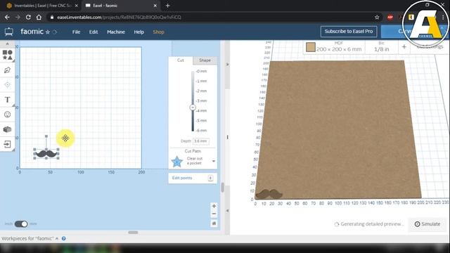 TUTORIAL DESDE CERO: Easel CNC Router Gcode | Faomic Snp смотреть онлайн