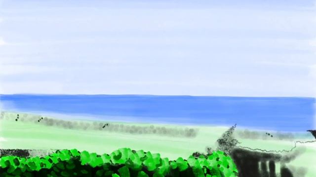 New Apple Pencil Sketchbook painting time lapse on 2018 iPad Pro art смотреть онлайн