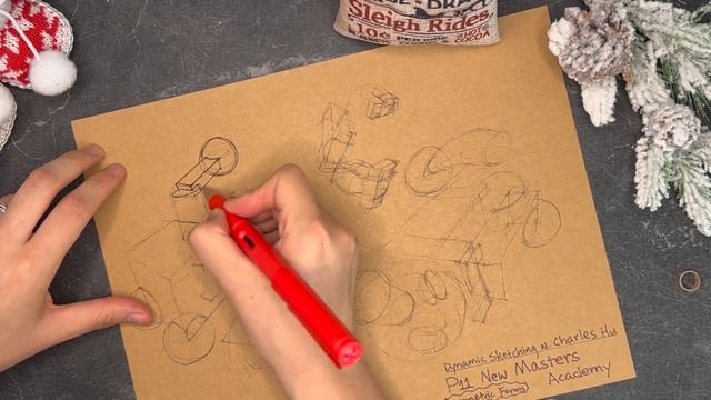 Dynamic Sketching P11 - Intersecting Forms (New Masters Academy w. Charles Hu) смотреть онлайн