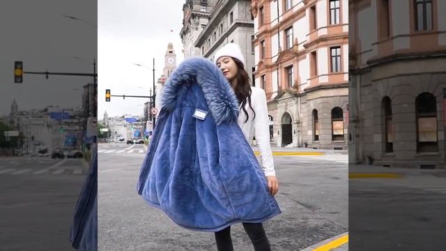 Женская теплая куртка с капюшоном Vielleicht, повседневная хлопковая парка меховой подкладкой, зима