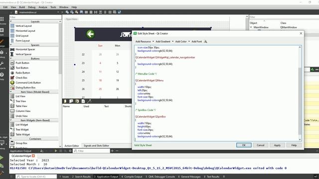 Qt C++ GUI Application Tutorial | Qt QCalendarWidget | Calendar Popup | Desing And StyleSheet смотреть онлайн