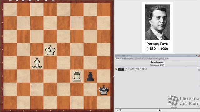УЛЬТРАКОРОТКИЙ ЭТЮД Рихарда Рети! Шахматы смотреть онлайн