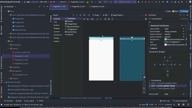 Android Jetpack Architecture Part2: Navigation Component Java | Android Studio Tutorial смотреть онлайн