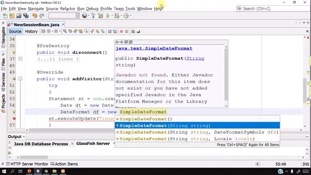 Working With Session Beans : Example Of Stateless Session Bean #bscit #bsccs #computerscience смотреть онлайн