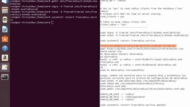 Servidor radius, freeradius con base de datos. Utilizando Ubuntu, daloradius y mariadb mysql. смотреть онлайн