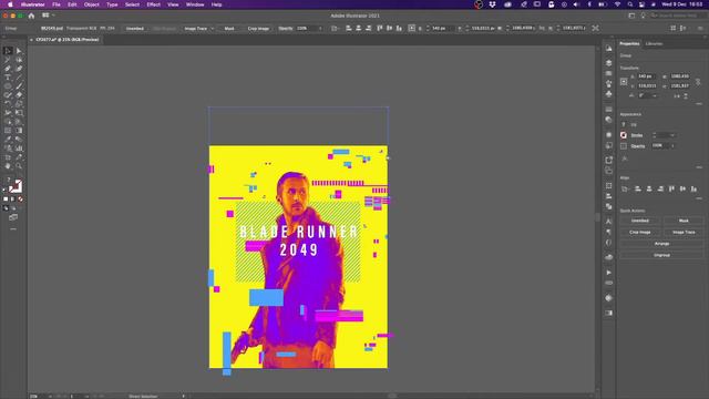 Cyberpunk 2077 style in poster for movie Blade Runner 2049 | Speed Art (Photoshop) | Ryan Gosling смотреть онлайн