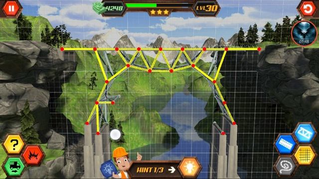 Bridge Construction Simulator 3d Level 30 смотреть онлайн