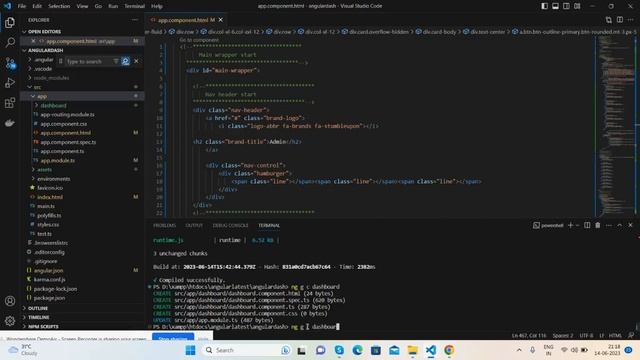 Create Animated Responsive Admin Dashboard Template using Angular 16, Html, CSS and Charts смотреть онлайн