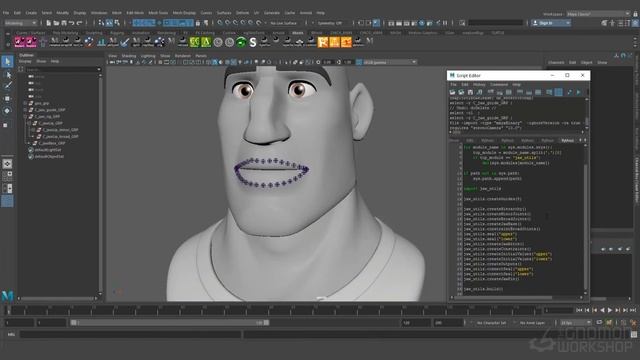 Rigging The Jaw With Python in Maya By Arturo Coso смотреть онлайн