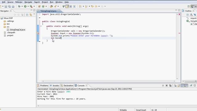 Java Tutorial - Using Gregorian Calendar - Static VS non-Static смотреть онлайн