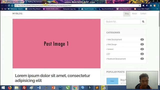 Aplikasi Web Sederhana dengan Laravel dan Bootstrap Template смотреть онлайн