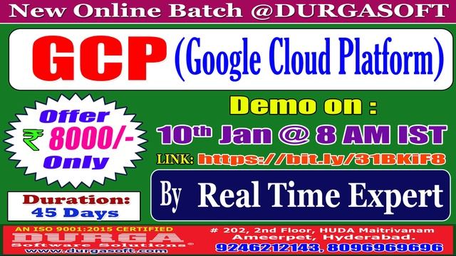 GCP (Google Cloud Platform) Online Training @ DURGASOFT смотреть онлайн