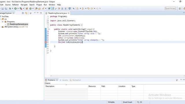 Java Program to Read and Display the elements of One Dimensional Array | Programming | Coding смотреть онлайн