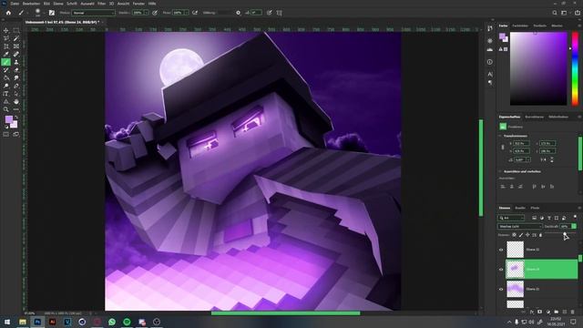Minecraft Profile Picture Speedart ? | Telly? смотреть онлайн