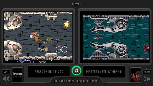 R-Type (Arcade vs Master System) Side by Side Comparison | Vc Decide смотреть онлайн