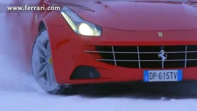 Машины, Феррари (Ferrari FF) на снегу.flv