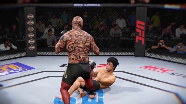 Bruce Lee vs. Devil Skull (EA sports UFC 2) смотреть онлайн