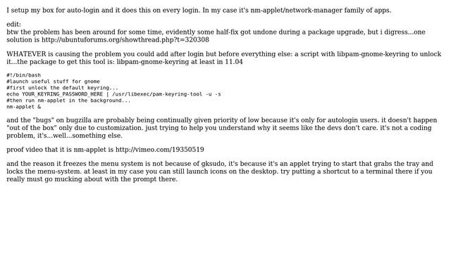 Ubuntu: An application asks to unlock the keyring on startup, but it doesn't say which one смотреть онлайн